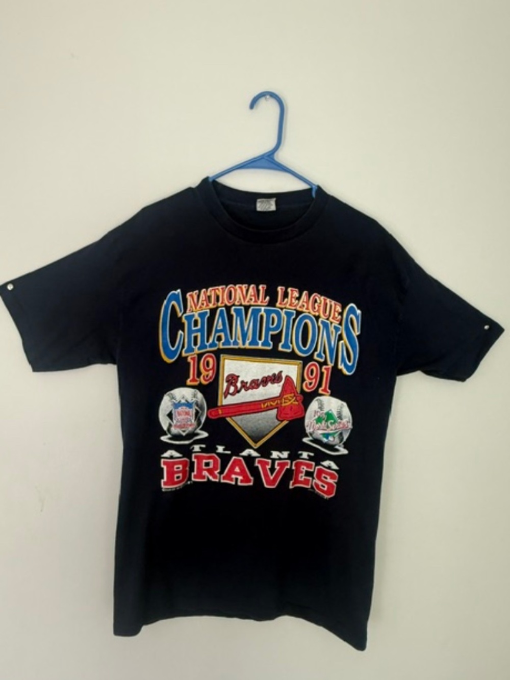 Vintage Atlanta Braves 1991 National League Championship Graphic T-shirt